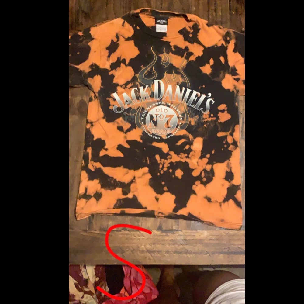 Jack Daniels custom acid washed T-shirt
